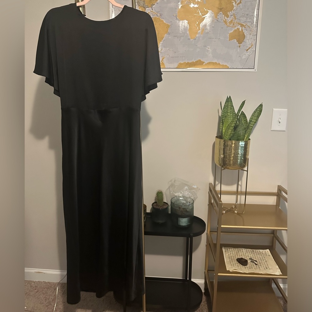 Express black midi dress